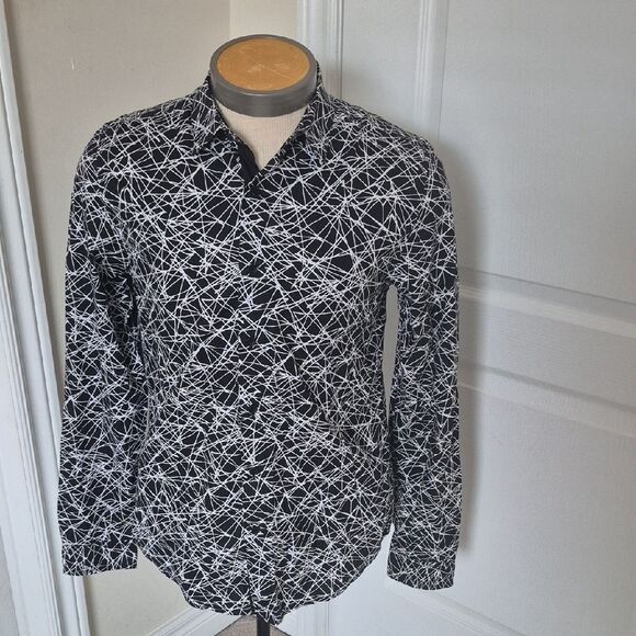 Guess Monochrome Patterned Shirt - Picture 7 of 16